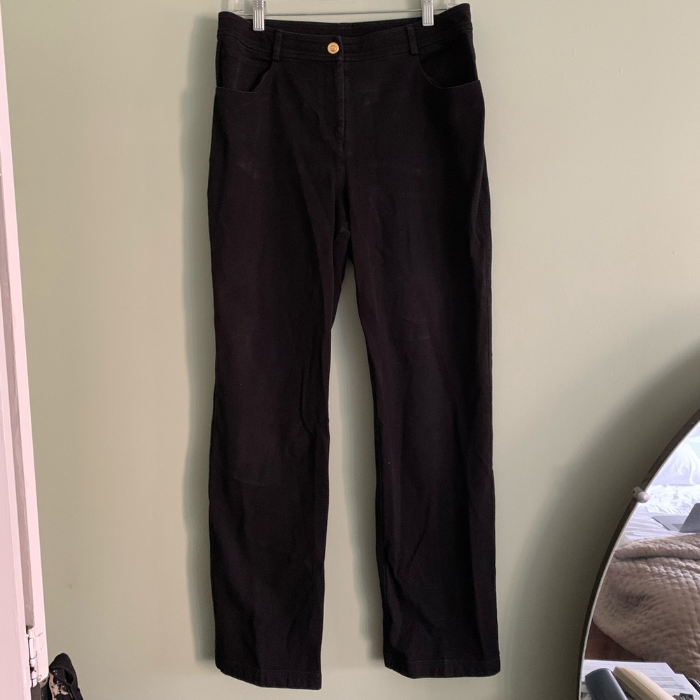 St. John High Waist Black Jeans Size 8